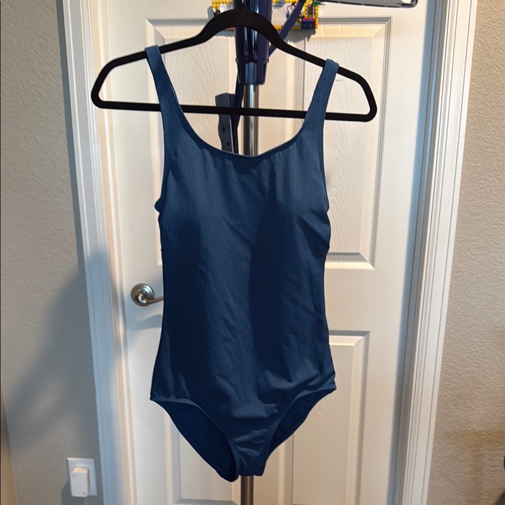 Tahiti Blue One Piece Swimsuit. Size 8-10 Medium